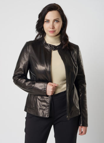 Женская кожаная куртка