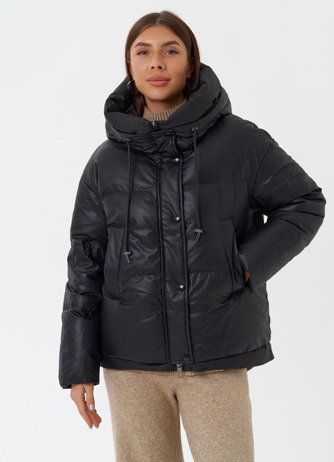 Утепленная куртка с капюшоном модель № 27866 универмаг малина