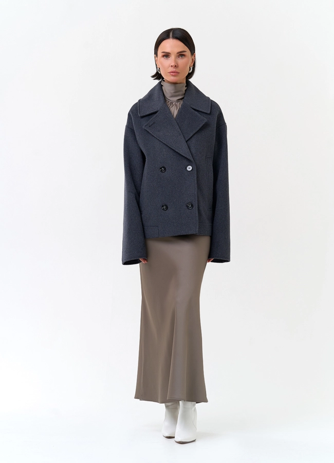 Женское полупальто с английским воротником модель № 33853 универмаг малина