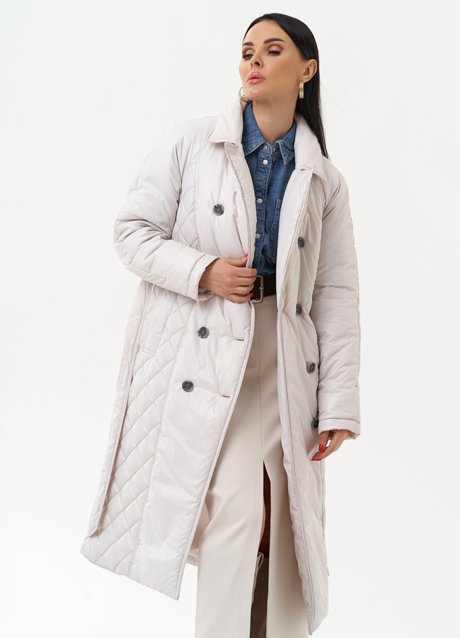 Женское утепленное пальто со съемным капюшоном модель № 30091 универмаг малина