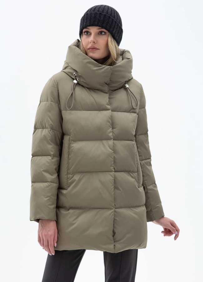Женский пуховик с капюшоном модель № 31147 в кредит