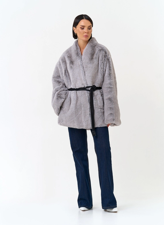 Женская шуба из эко меха фото