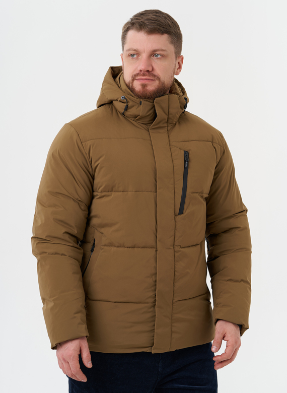 Мужской пуховик с капюшоном