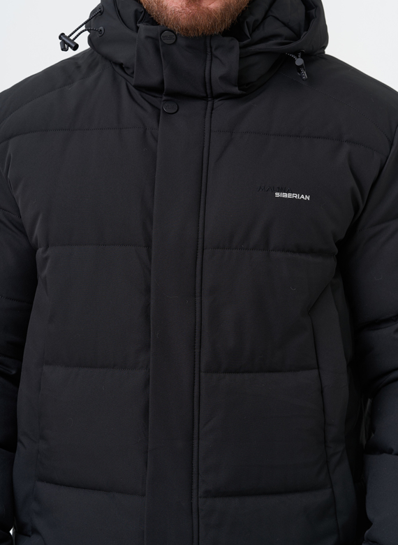 Мужской пуховик с капюшоном 