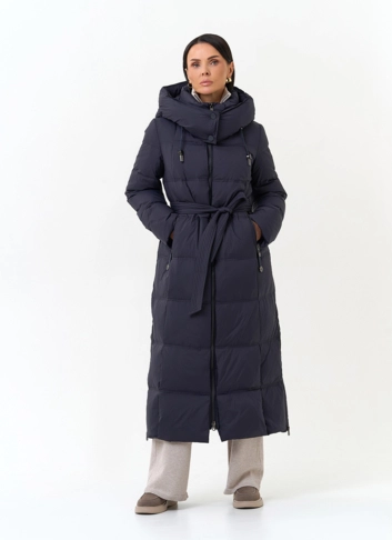 Женский пуховик с капюшоном фото