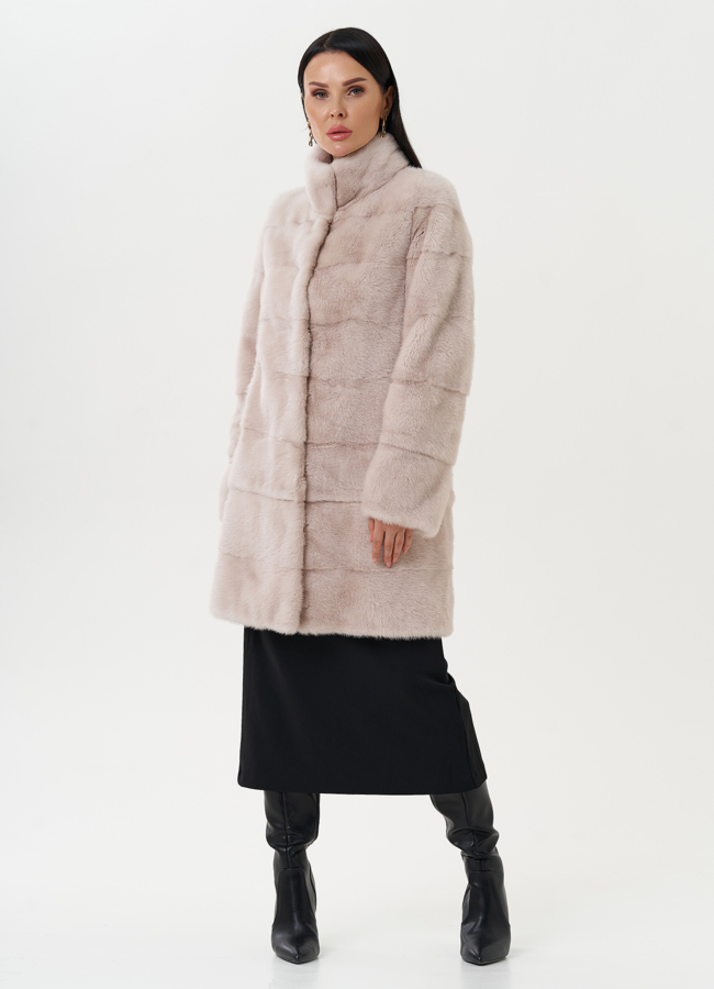 Шуба-трансформер из меха норки модель № 25962 универмаг малина