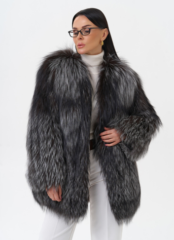 Куртка из чернобурой лисы