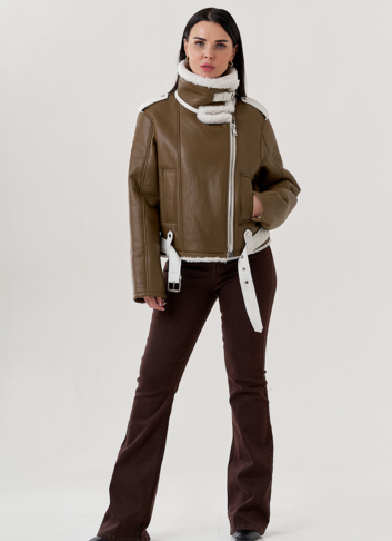 Женская дубленка пилот Женская дубленка пилот